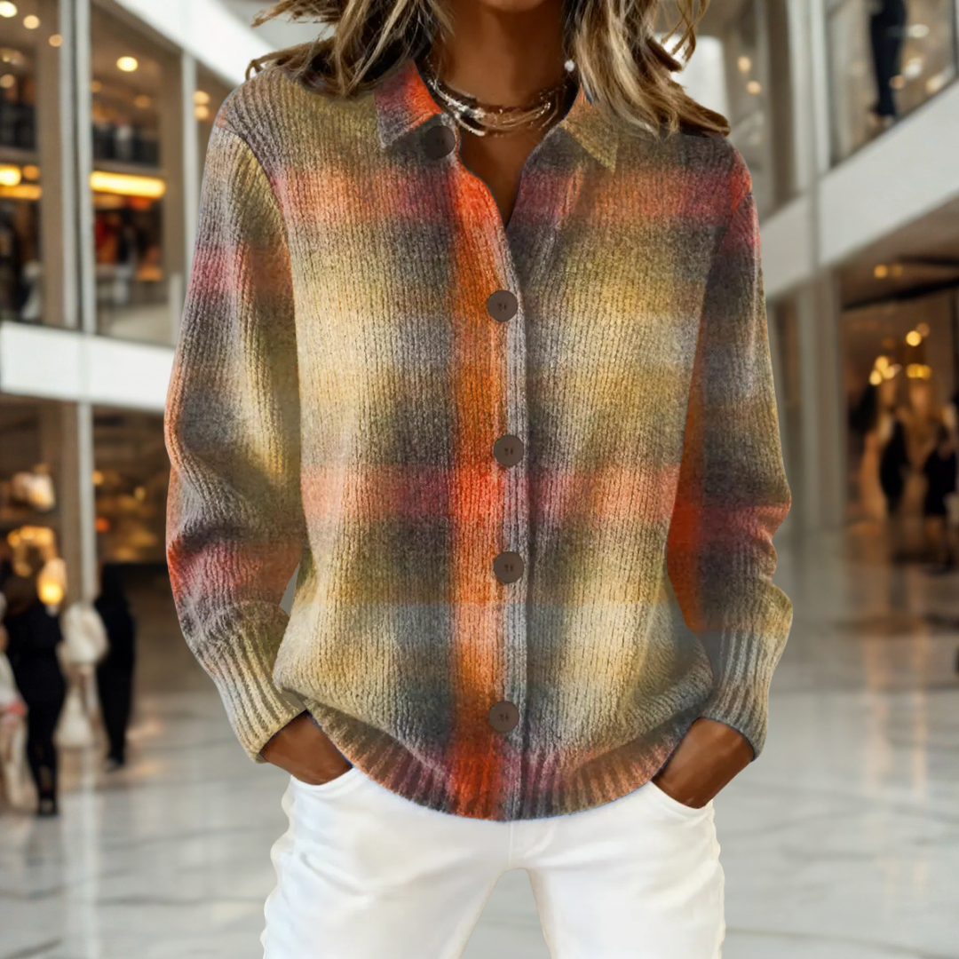 Rhoda™ | Artisan Check Cardigan