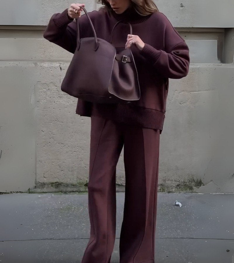 Lena | Elegant Tvådelat Set, Varm Och Bekväm